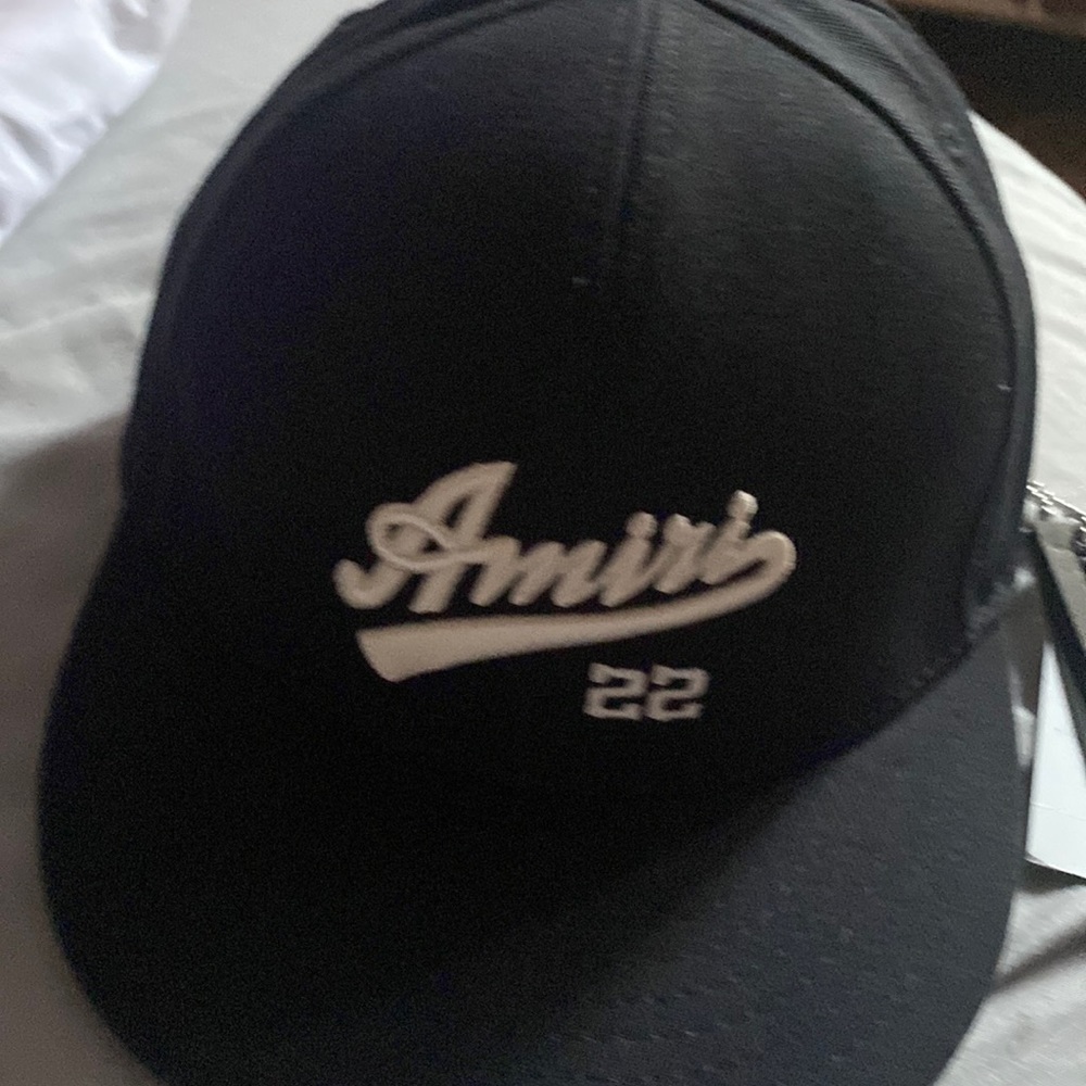 Authentic Amiri Fitted Hat/Black color/Spring/Summer 23 Collection, Medium